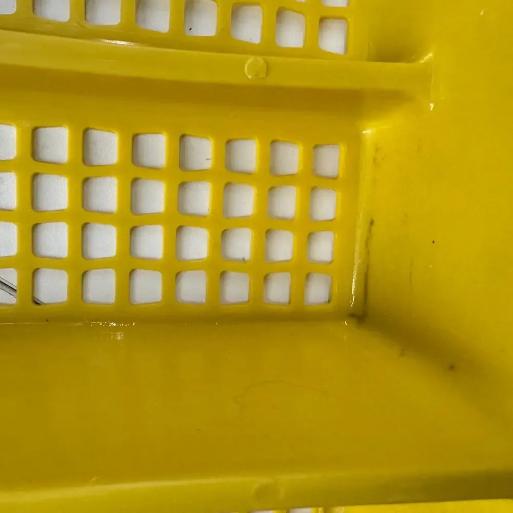 Vintage Deka Plastics No. 195 & 197 2 Piece Stacking Cutlery Utensil Tray Yellow